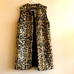 Alice + Olivia Faux Fur Long Vest